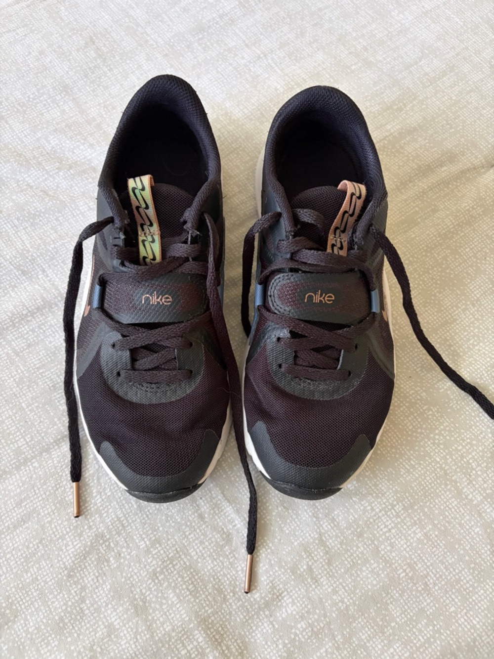Nike Black Knit Athletic Sneakers